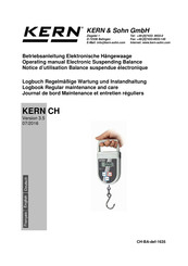 KERN CH Series Operating Manual