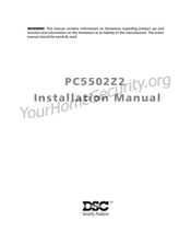 DSC PC5502Z2 Installation Manual