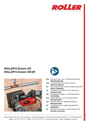 Roller Groove 180SR Instruction Manual