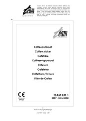 Team KM 1 Operating Instructions Manual