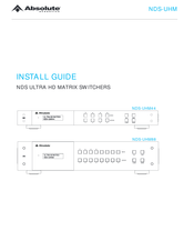 Absolute Acoustics NDS-UHM88 Install Manual