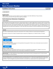 Johnson Controls FMS-1655M Installation Instructions Manual