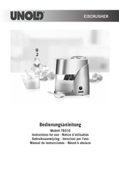 Unold 78316 Instructions For Use Manual