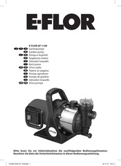 E-FLOR GP 1100 User Manual
