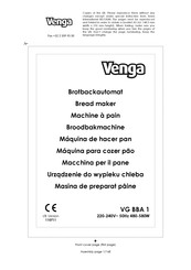 Venga VG BBA 1 Operating Instructions Manual