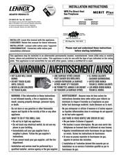 Lennox MPDP35IP Installation Instructions Manual