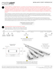 Moda Light Moda Mini Cove Interior ELV Installation Instructions Manual