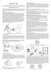 Acctim 60002 Operating Instructions