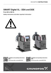 Grundfos SMART Digital XL DDE Installation And Operating Instructions Manual