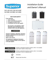 Superior SUP-1.5B Installation Manual And Owner's Manual
