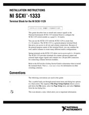 NI SCXI-1333 Installation Instructions Manual