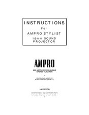Ampro Stylist Instructions Manual