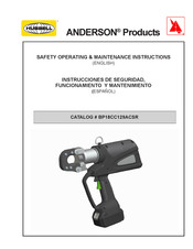 Hubbell ANDERSON BP18CC129ACSR Safety Operating & Maintenance Instructions