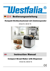 Westfalia 88 60 76 Instruction Manual