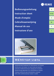 REMIS VISTA Instruction Sheet