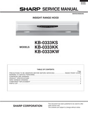 Sharp KB-0333KS Service Manual