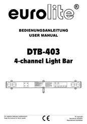 EuroLite DTB-403 User Manual