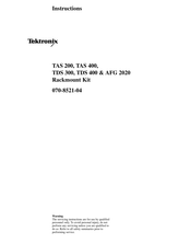 Tektronix TAS 400 Instructions Manual