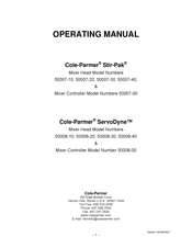 Cole-Parmer Stir-Pak 50007-10 Operating Manual