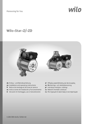 Wilo Wilo-Star-Z 25/6 Installation And Operating Instructions Manual