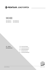 Pentair JUNG PUMPEN SKS-B 800-D32 Instruction Manual
