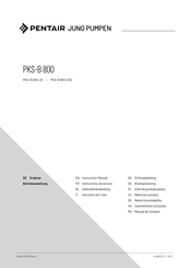 Pentair JUNG PUMPEN PKS-B 800 Series Instruction Manual