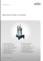 Wilo Wilo-Drain STS 40 Series Installation And Operating Instructions Manual
