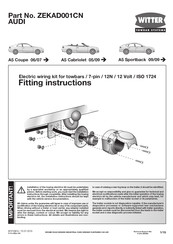 Witter Towbar Systems ZEKAD001CN Fitting Instructions Manual