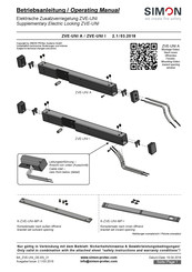 Simon ZVE-UNI Series Operating Manual