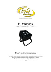 Light Emotion FLAT0505R User Instruction Manual