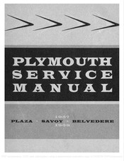 Plymouth Savoy 1957 Service Manual