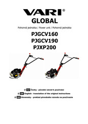 Vari GLOBAL PJGCV190 Translation Of The Original Instructions