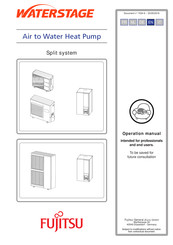 Fujitsu Waterstage Comfort 10 Operation Manual