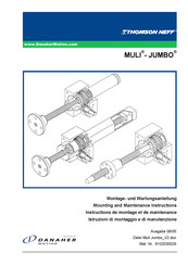 Danaher Motion THOMSON NEFF JUMBO Series Mounting And Maintenance Instructions