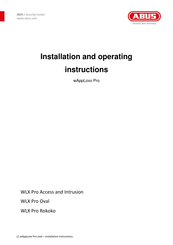 Abus WLX Pro Access and Intrusion Installation And Operating Instructions Manual