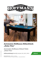 Automaten Hoffmann Dolce Vita Assembly Manual