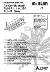 Mitsubishi Electric Mr. SLIM PUH-P GAA Series Installation Manual