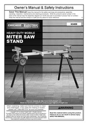 Chicago Electric 63409 Owner's Manual And Safety Instructions