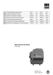 Schneider Airsystems SEM 100-8-6 W-oilfree Original Operating Manual