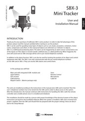 RedKnows SBX-3 Series User And Installation Manual