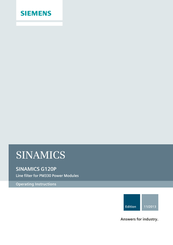 Siemens SINAMICS G120P Operating Instructions Manual