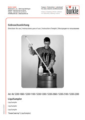 burkle LiquiSampler Directions For Use Manual