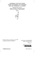 Kohler K-8973 Installation And Care Manual