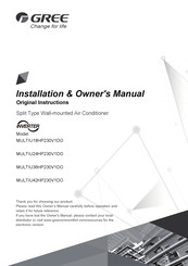 Gree Multi+ Ultra MULTIU24HP230V1DO Installation & Owner's Manual
