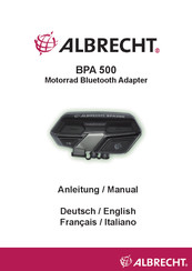 Albrecht BPA 500 Manual