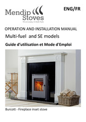 Mendip Stoves Burcott Series Operation And Installation Manual