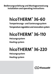 frenzelit hicoTHERM 36-60 Installation And Operating Instructions Manual