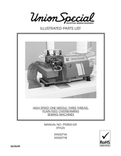 Unionspecial 39500TYA Illustrated Parts List