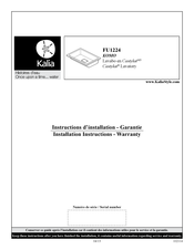 Kalia Castylat KOMO FU1224 Installation Instructions / Warranty