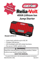 Genie ReliaVolt GPCD-R Manual
